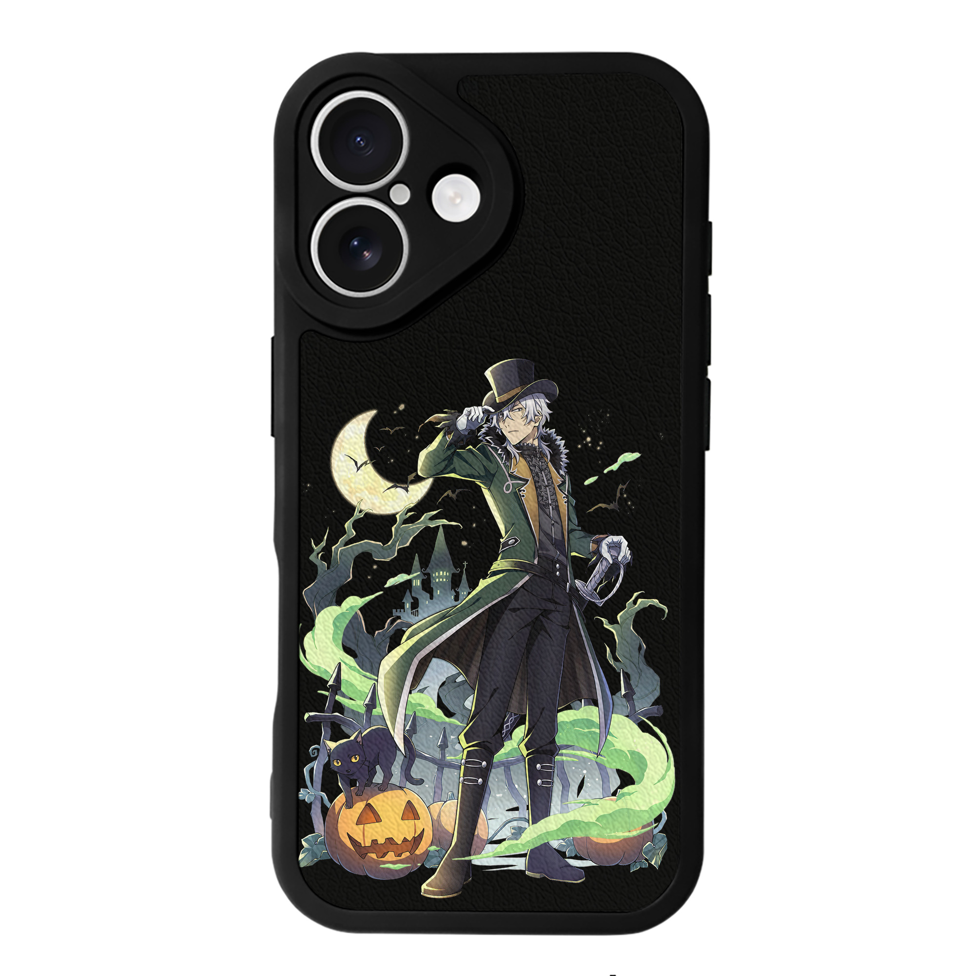 （画像用） 文豪ストレイドッグス Bungo Stray Dogs 【iPhone 16シリーズ対応】シリコンスマホケース（レザー調） 材質：シリコン